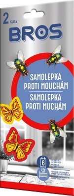 Bros Samolepka proti mouchám 2 ks - Zahradní a sezónní produkty Nástrahy a lapače